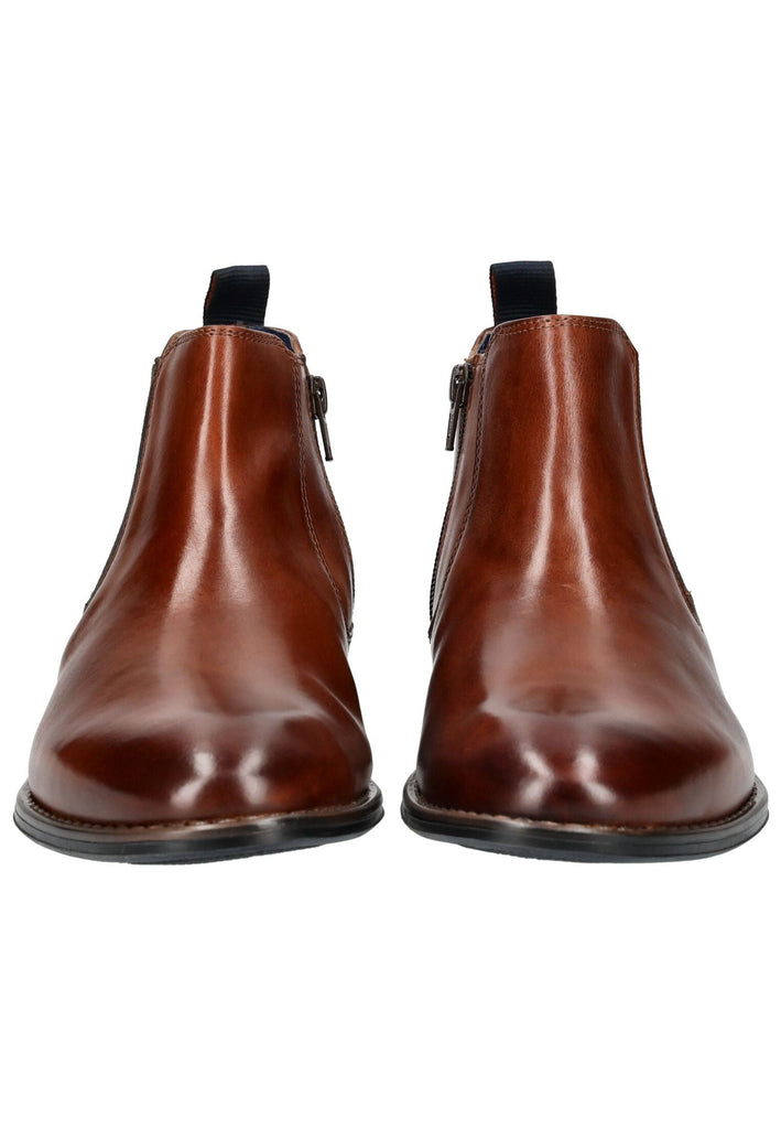 Bugatti Stiefelette Leder/Textil Cognac