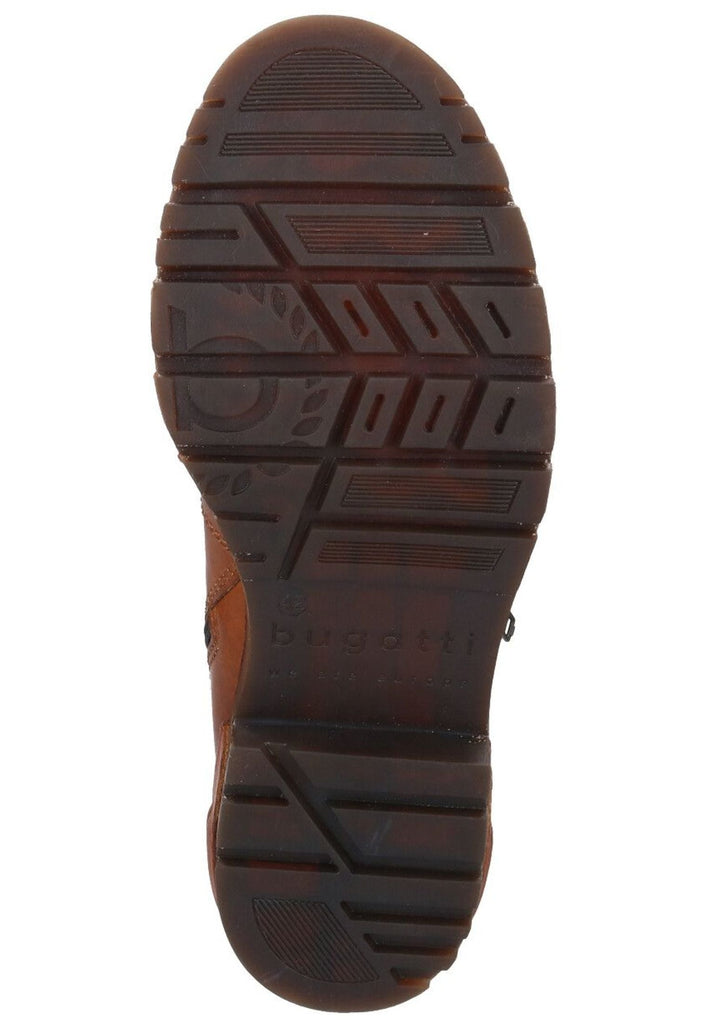 Bugatti Stiefelette Leder/Textil Cognac