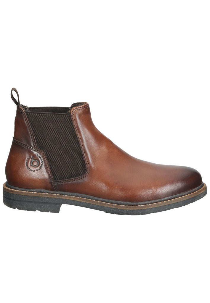 Bugatti Stiefelette Leder/Textil Cognac