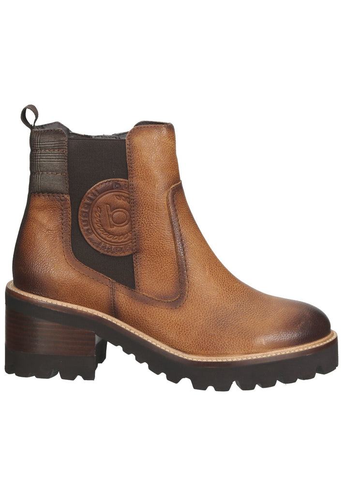 Bugatti Stiefelette Leder/Textil Cognac