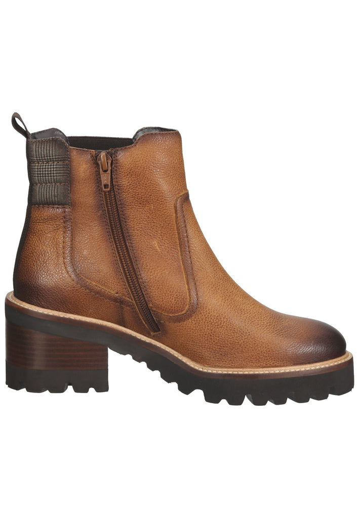 Bugatti Stiefelette Leder/Textil Cognac