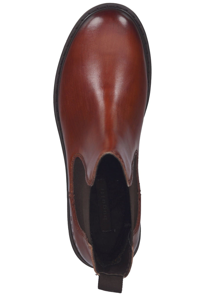 Bugatti Stiefelette Leder/Textil Cognac