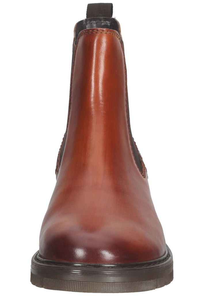 Bugatti Stiefelette Leder/Textil Cognac