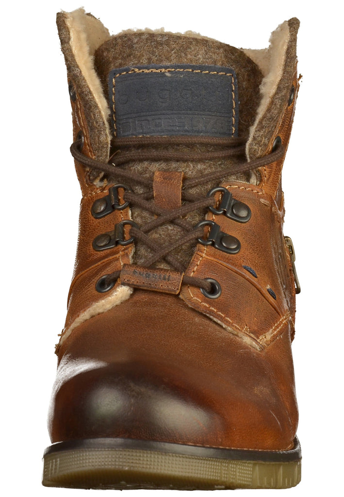 Bugatti Stiefelette Leder/Textil Cognac