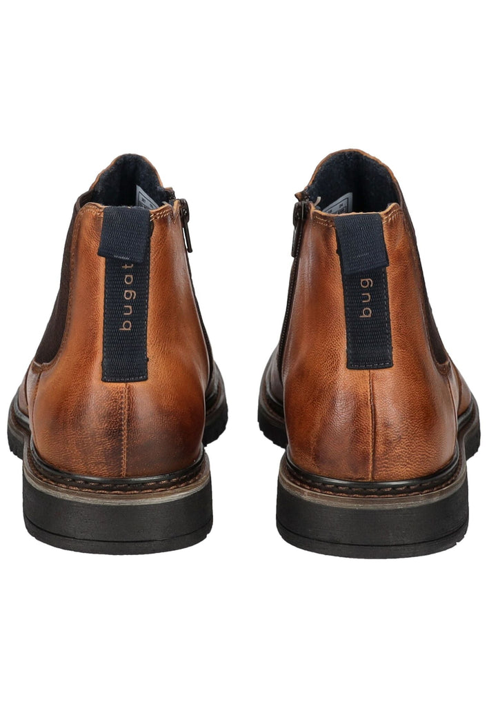 Bugatti Stiefelette Leder/Textil Cognac Warmfutter