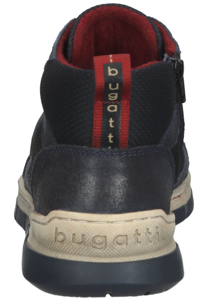 Bugatti Stiefelette Leder/Textil Dunkelblau