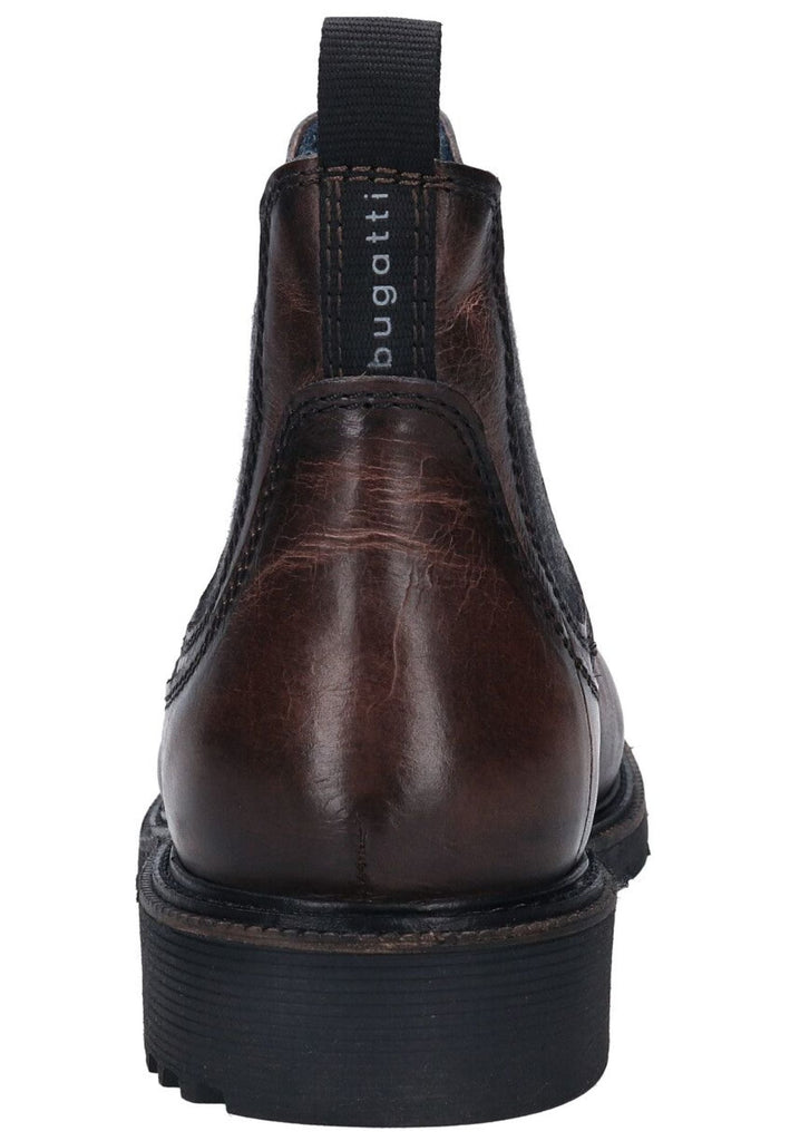 Bugatti Stiefelette Leder/Textil Dunkelgrau