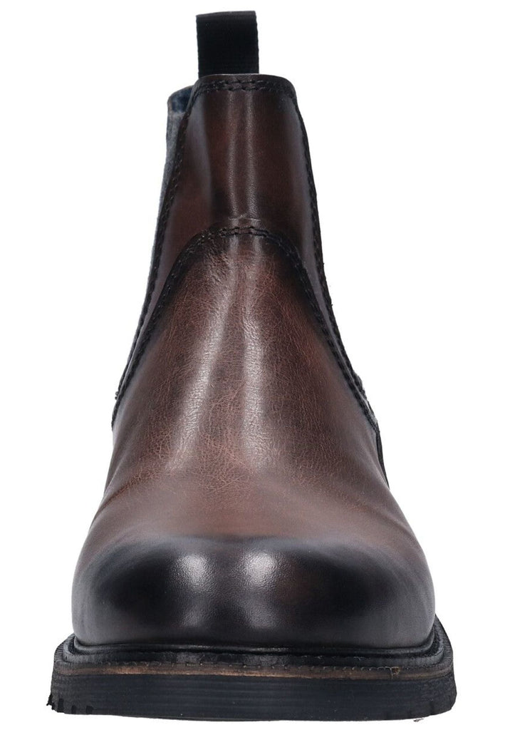 Bugatti Stiefelette Leder/Textil Dunkelgrau