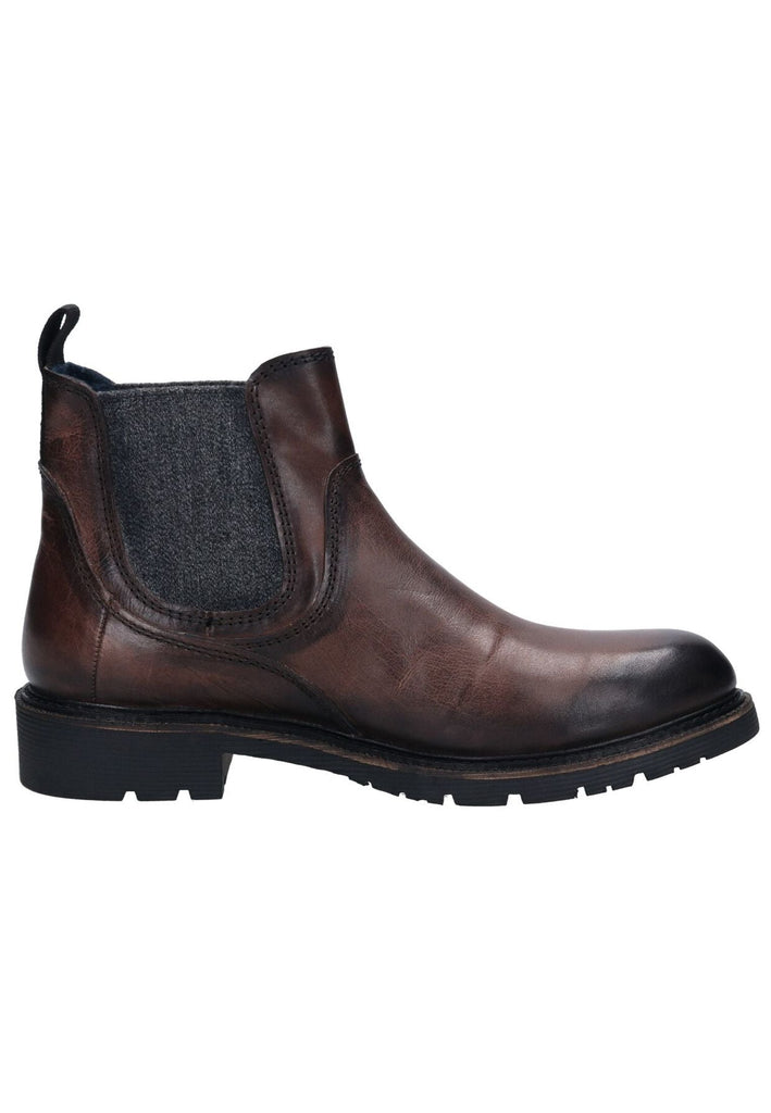 Bugatti Stiefelette Leder/Textil Dunkelgrau