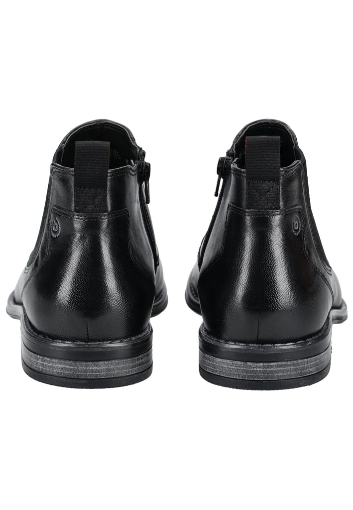 Bugatti Stiefelette Leder/Textil Schwarz