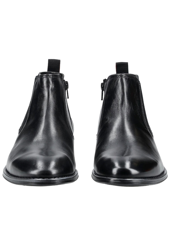 Bugatti Stiefelette Leder/Textil Schwarz