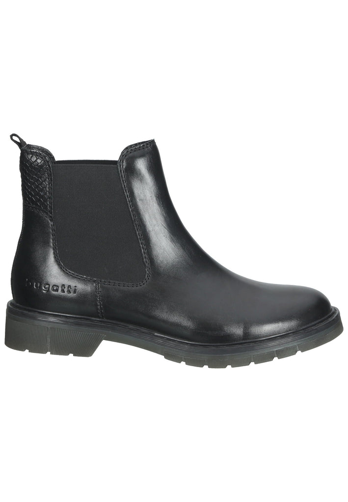 Bugatti Stiefelette Leder/Textil Schwarz