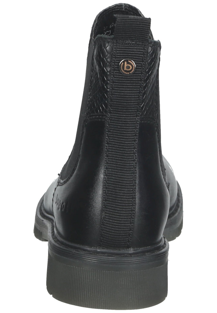 Bugatti Stiefelette Leder/Textil Schwarz