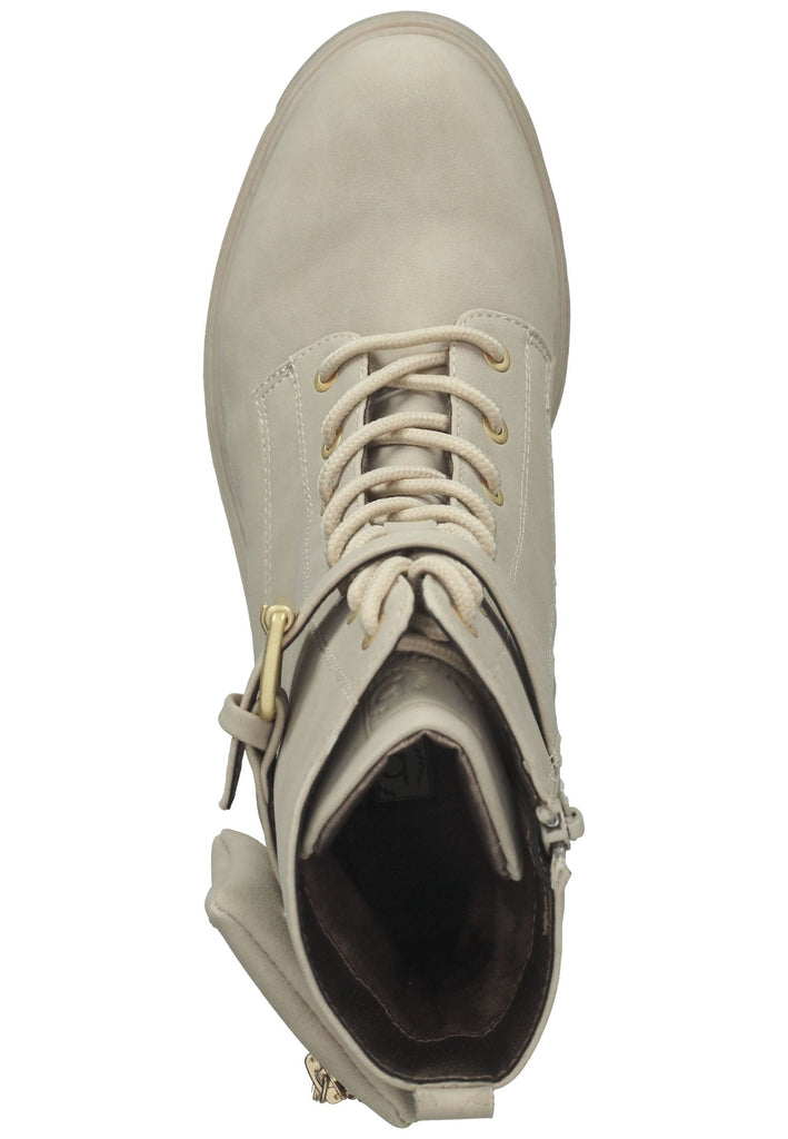 Bugatti Stiefelette Lederimitat Beige Warmfutter