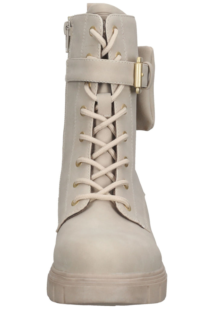 Bugatti Stiefelette Lederimitat Beige Warmfutter