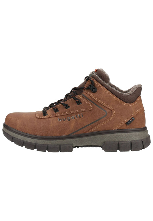 Bugatti Stiefelette Lederimitat Cognac Warmfutter