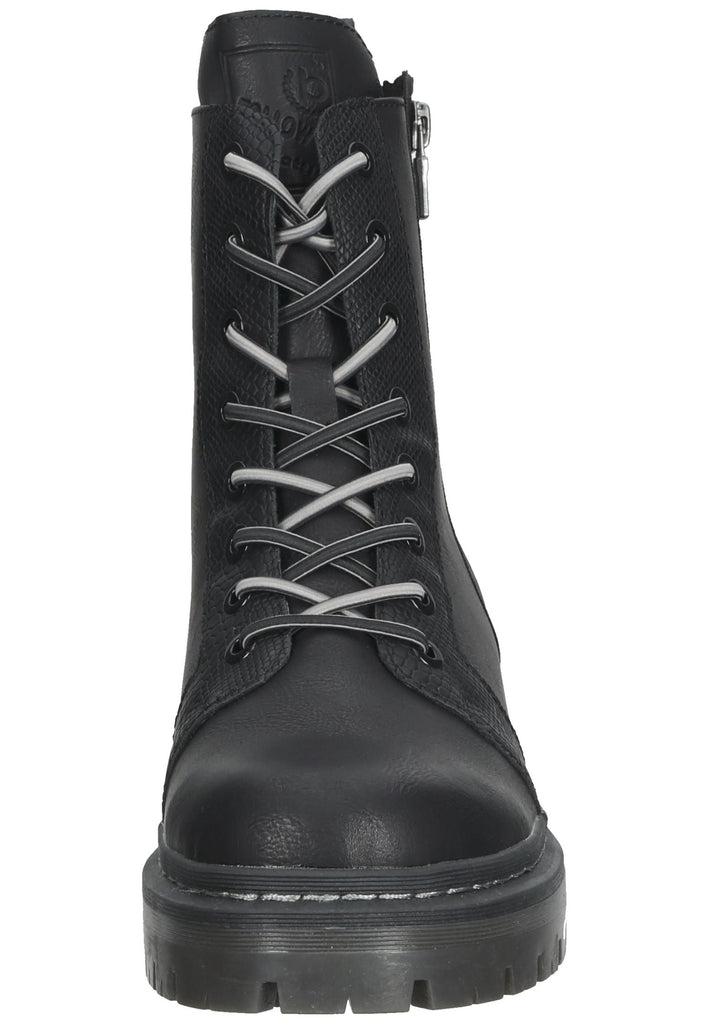 Bugatti Stiefelette Lederimitat Croco Black Warmfutter