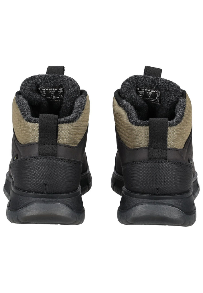 Bugatti Stiefelette Lederimitat Dunkelgrau/Grün Warmfutter