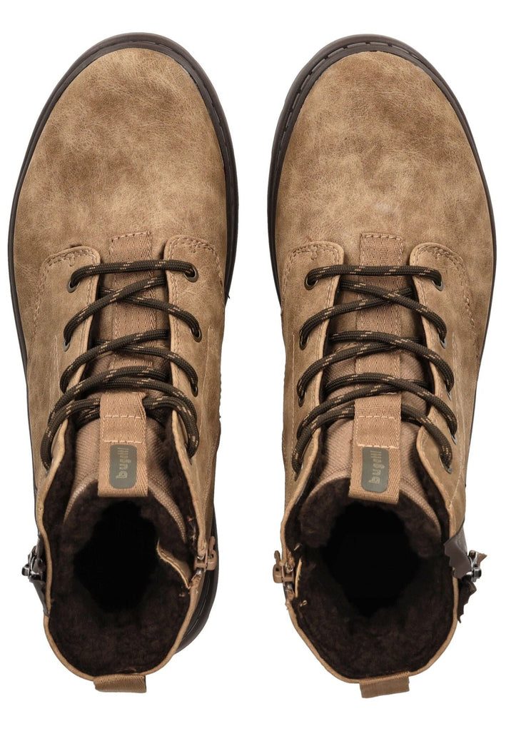 Bugatti Stiefelette Lederimitat Sand Warmfutter