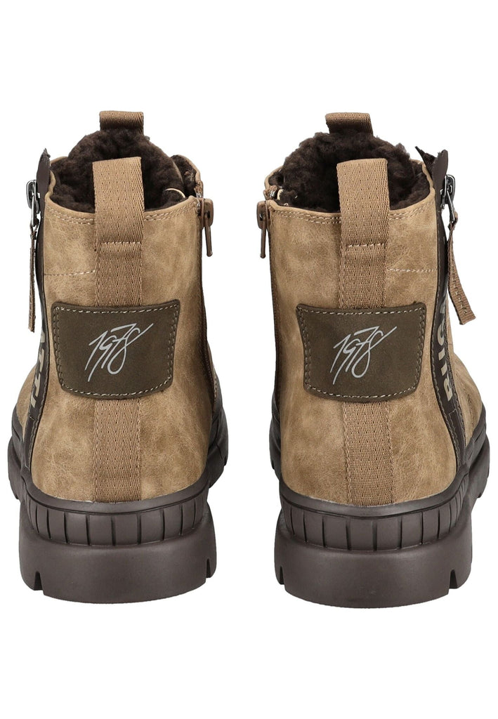 Bugatti Stiefelette Lederimitat Sand Warmfutter