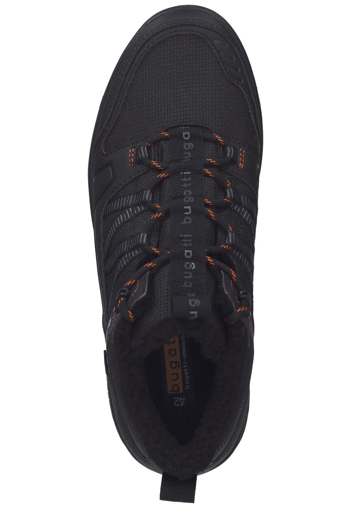 Bugatti Stiefelette Lederimitat Schwarz