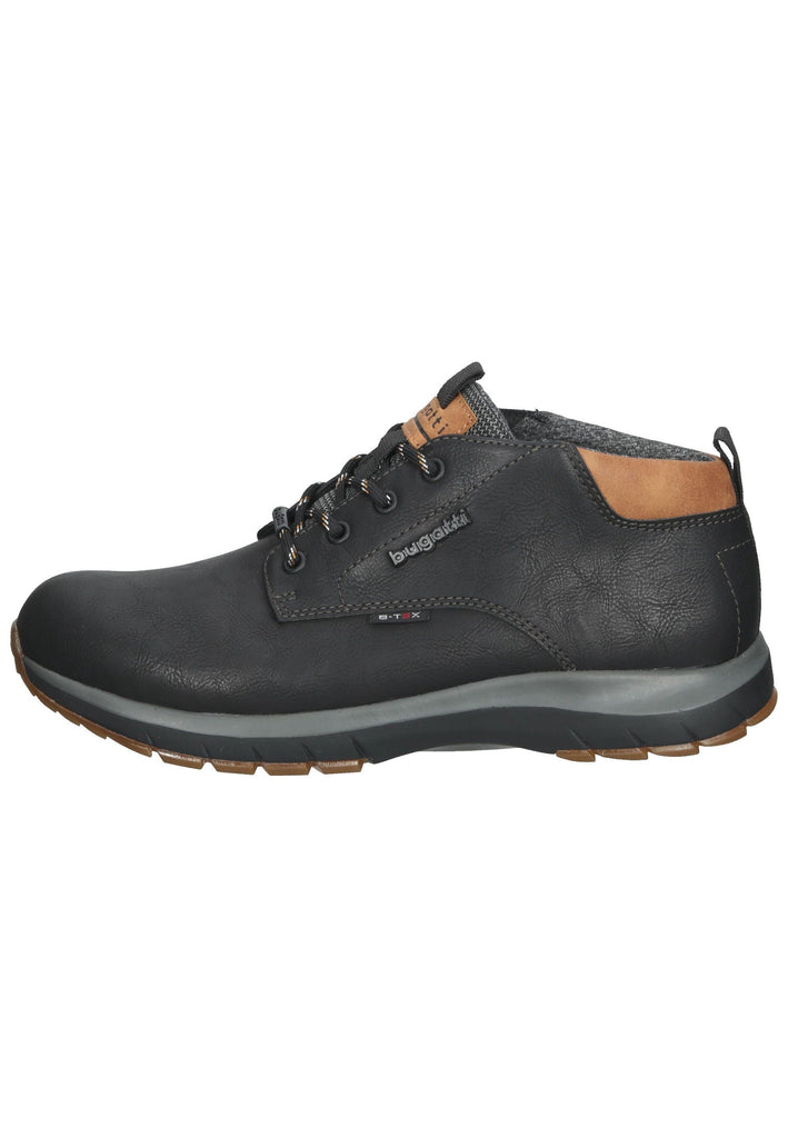 Bugatti Stiefelette Lederimitat Schwarz