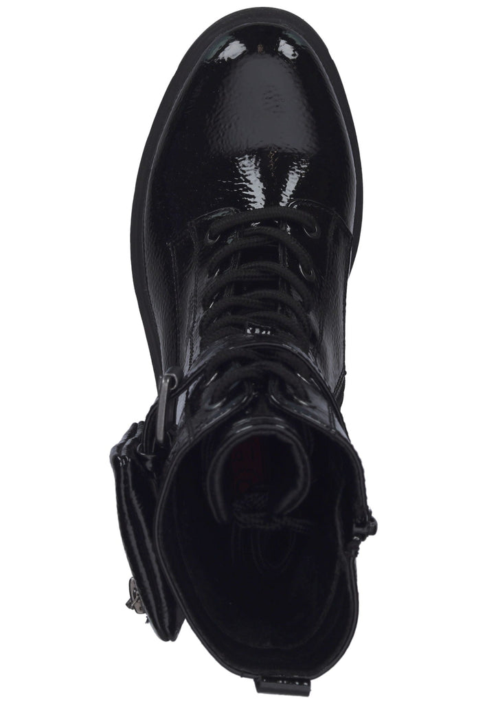 Bugatti Stiefelette Lederimitat Schwarz