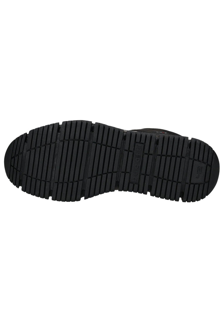 Bugatti Stiefelette Lederimitat Schwarz/Grau Warmfutter
