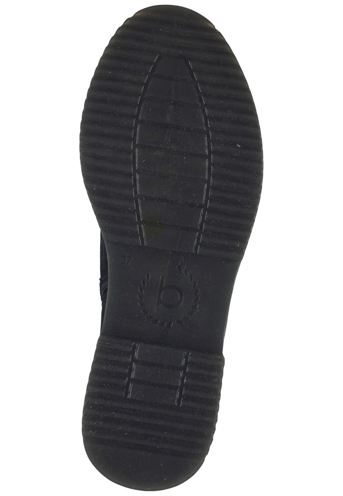Bugatti Stiefelette Lederimitat Schwarz/Schwarz