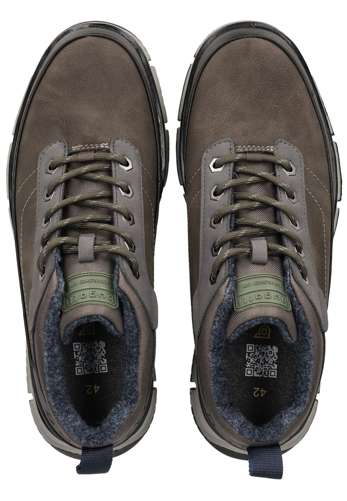 Bugatti Stiefelette Lederimitat Taupe Warmfutter