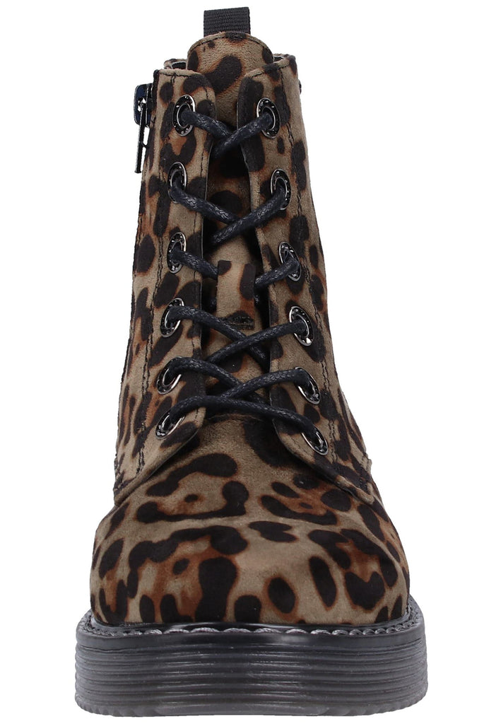 Bugatti Stiefelette Lederimitat/Textil Grün/Schwarz