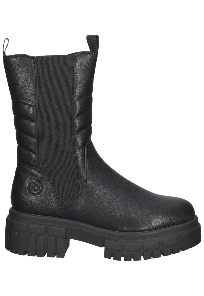 Bugatti Stiefelette Lederimitat/Textil Schwarz