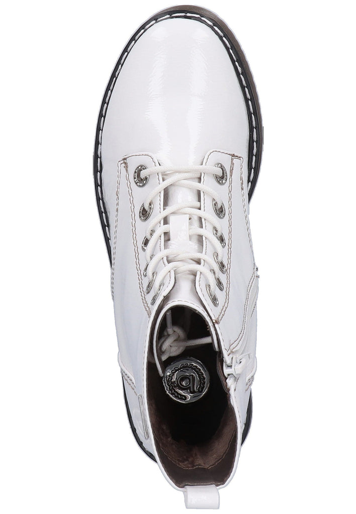 Bugatti Stiefelette Lederimitat Weiß