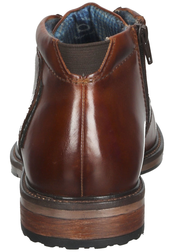 Bugatti Stiefelette Nappaleder Cognac