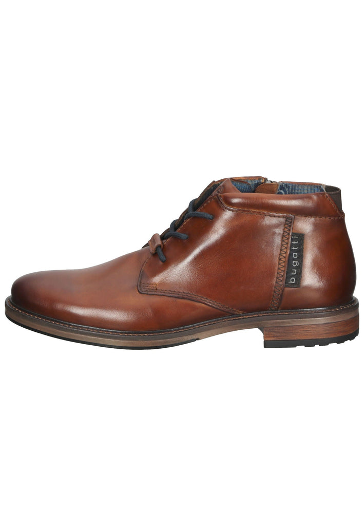 Bugatti Stiefelette Nappaleder Cognac