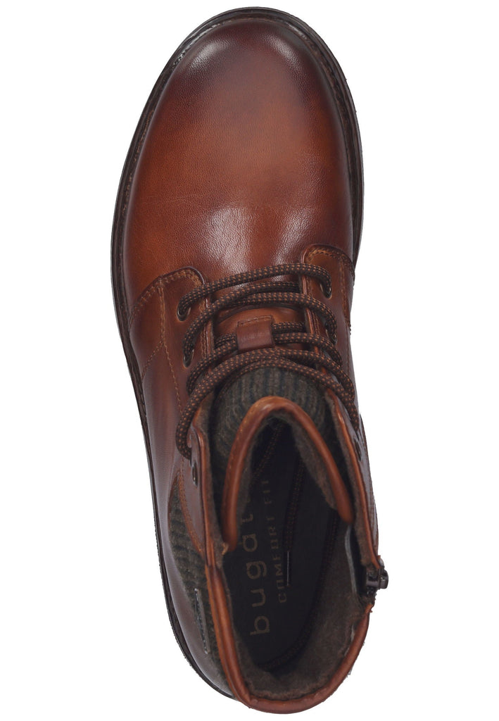 Bugatti Stiefelette Nappaleder Cognac