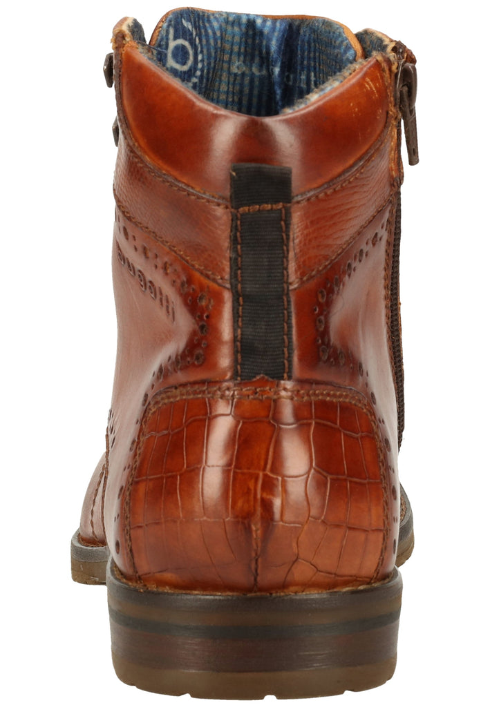 Bugatti Stiefelette Nappaleder Cognac