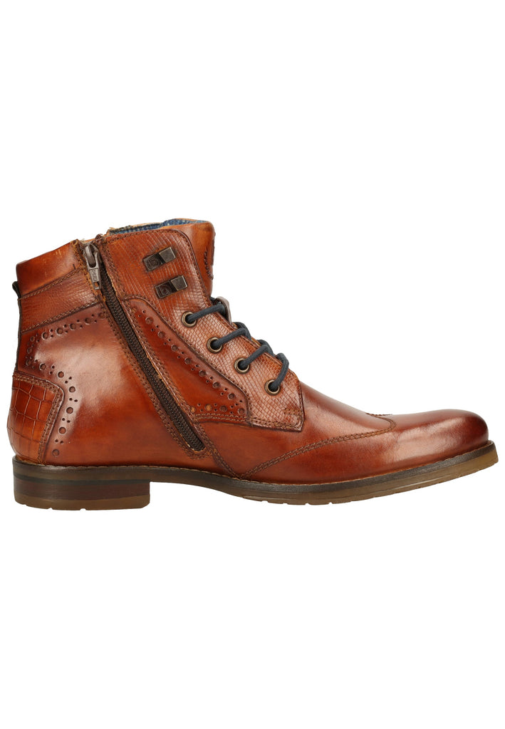 Bugatti Stiefelette Nappaleder Cognac