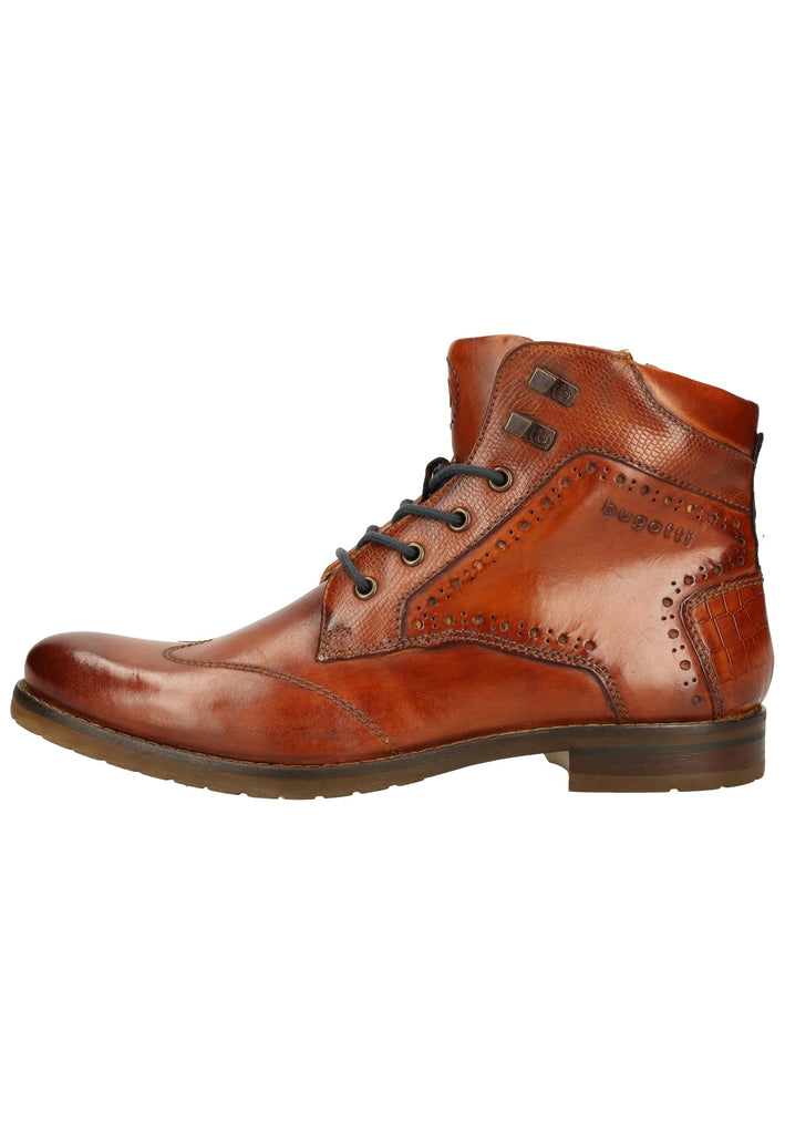 Bugatti Stiefelette Nappaleder Cognac