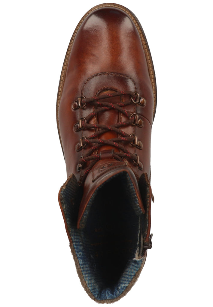 Bugatti Stiefelette Nappaleder Cognac