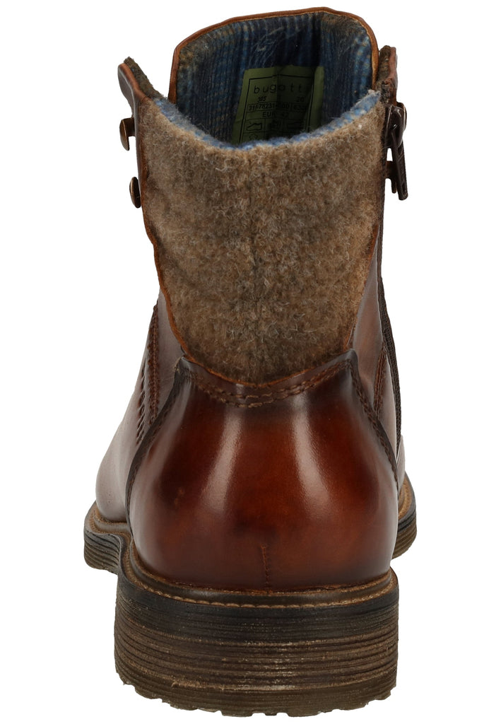 Bugatti Stiefelette Nappaleder Cognac