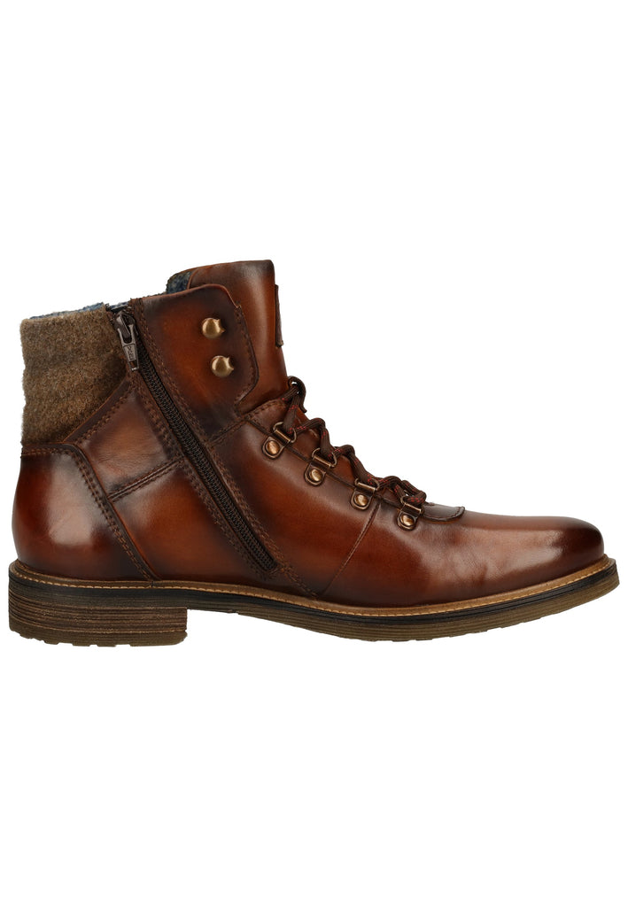 Bugatti Stiefelette Nappaleder Cognac