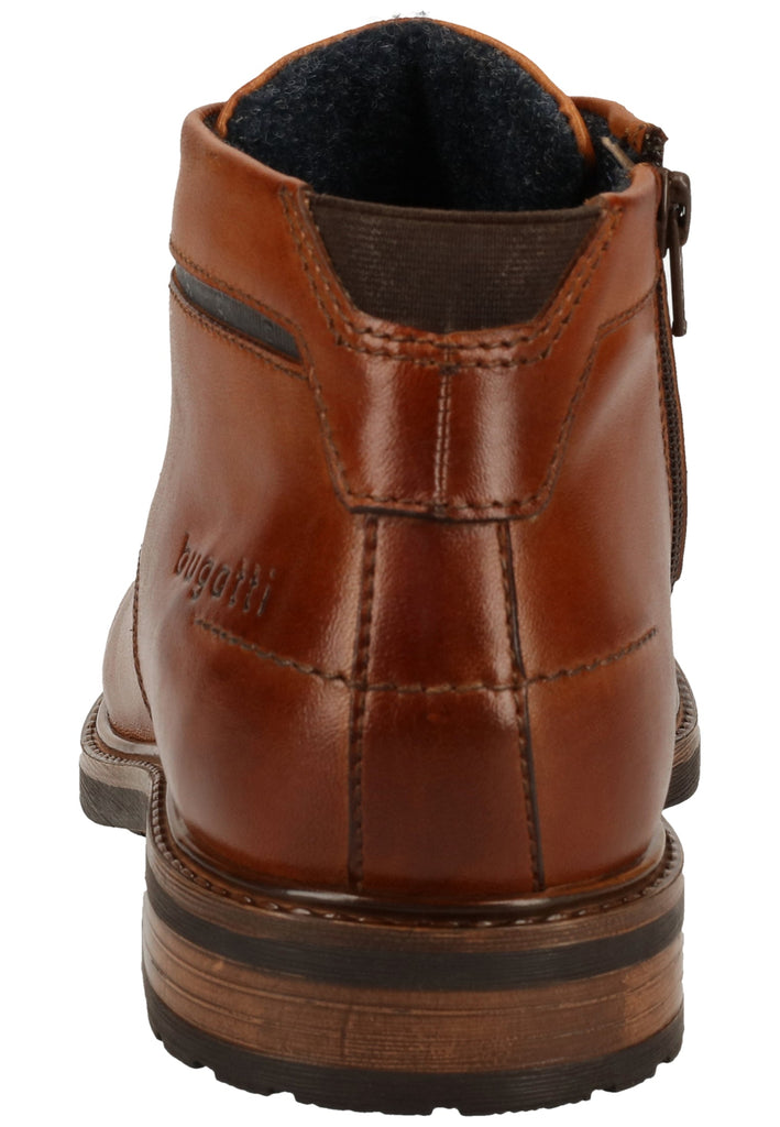 Bugatti Stiefelette Nappaleder Cognac