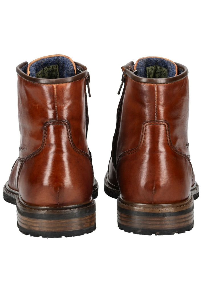 Bugatti Stiefelette Nappaleder Cognac Warmfutter