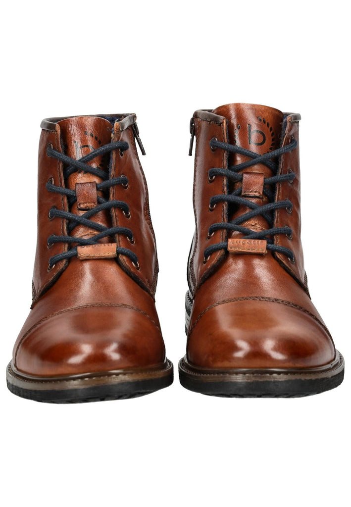 Bugatti Stiefelette Nappaleder Cognac Warmfutter