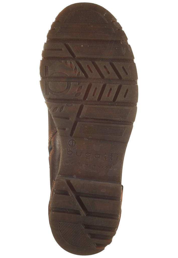 Bugatti Stiefelette Nappaleder Cognac Warmfutter