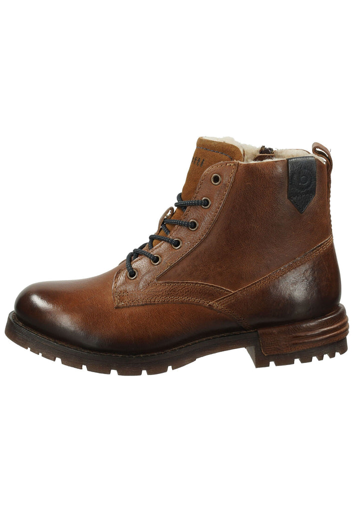 Bugatti Stiefelette Nappaleder Cognac Warmfutter