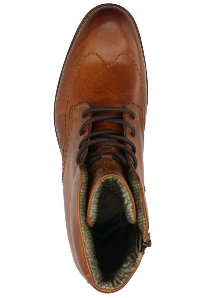 Bugatti Stiefelette Nappaleder Cognac Warmfutter