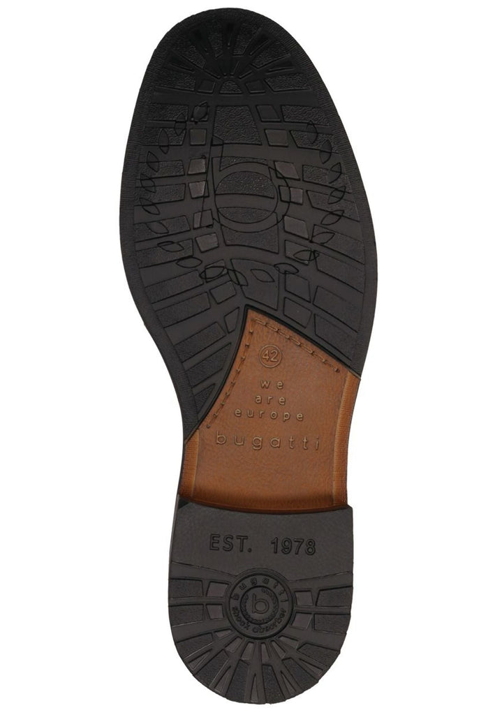 Bugatti Stiefelette Nappaleder Cognac Warmfutter