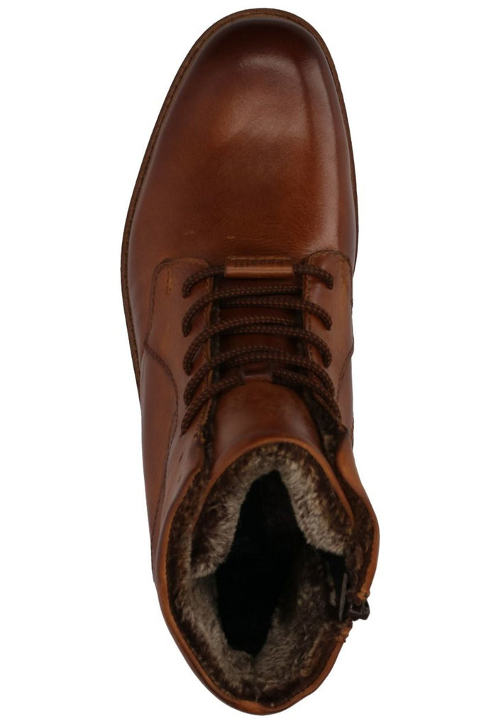 Bugatti Stiefelette Nappaleder Cognac Warmfutter